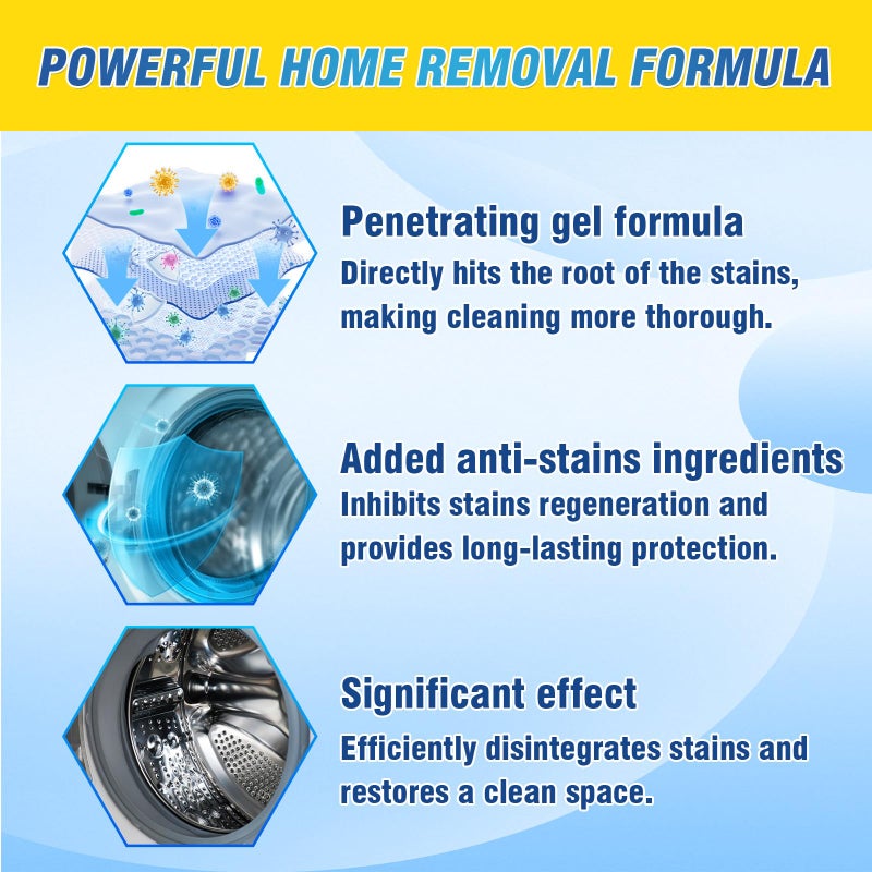 AstraVox Home Remover Gel, Washing Machine Cleaner for Washing Machine Seal, Front Load Washer, Refrigerator Strips, Tile, Home Kitchen Sinks, Toilet, Bathroom (7.44oz) - Image 2